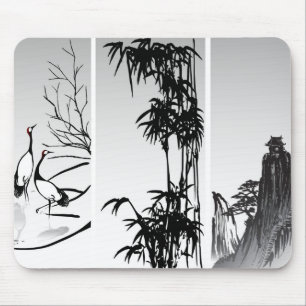 Vertikale orientalische Rolle Mousepad