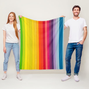 Vertikale Regenbogenfarben gestrichen Fleecedecke