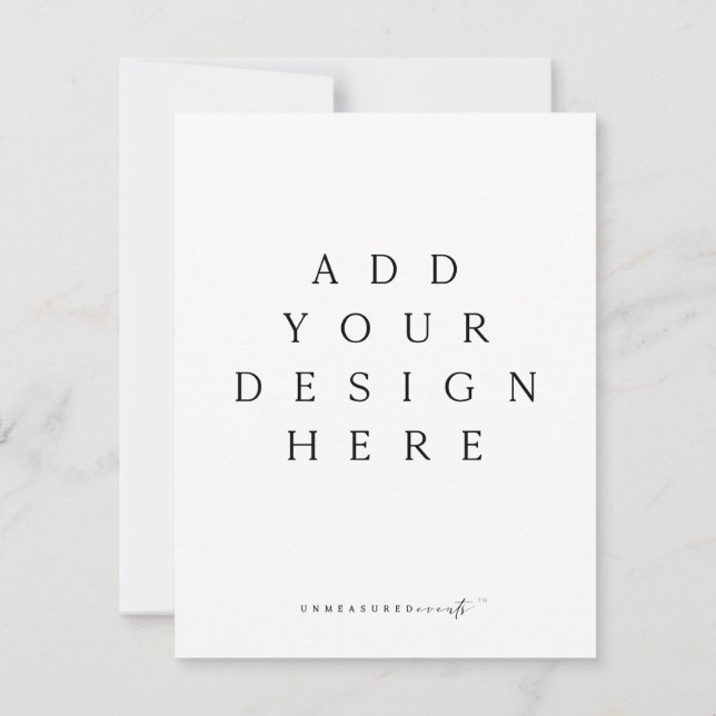 Vertikale RSVP-Karten/Umschließungen Einladung (Rückseite)