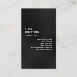 Vertikale Schlicht-Grau-Attraktive Charm-Visitenka Visitenkarte