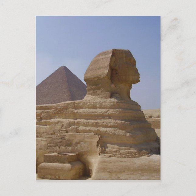 Vertikale Sphinx Postkarte (Vorderseite)
