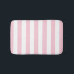 Vertikale Streifen Baby rosa und weiß gestreift Badematte<br><div class="desc">Vertikale Streifen - hellrosa und weiße Streifen.</div>
