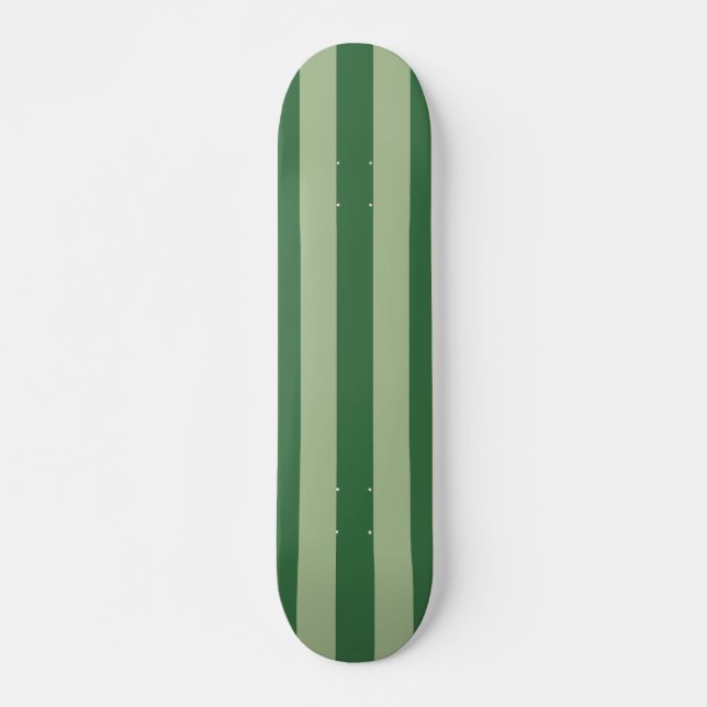 Vertikale Streifen, grün gestreift Skateboard (Vorne)