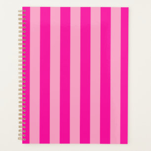Vertikale Streifen in rosa Planer