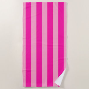 Vertikale Streifen in rosa Strandtuch