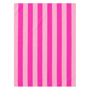 Vertikale Streifen in rosa Tischdecke