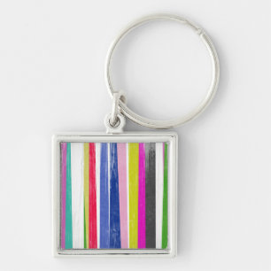 Vertikale Streifen Schlüsselanhänger