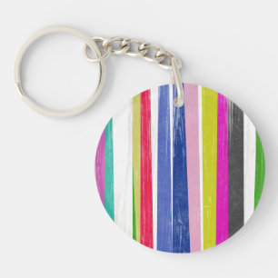 Vertikale Streifen Schlüsselanhänger