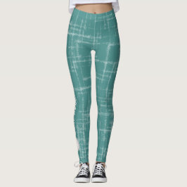 vertikale Textteams nennen die aquamarinen Legging Leggings
