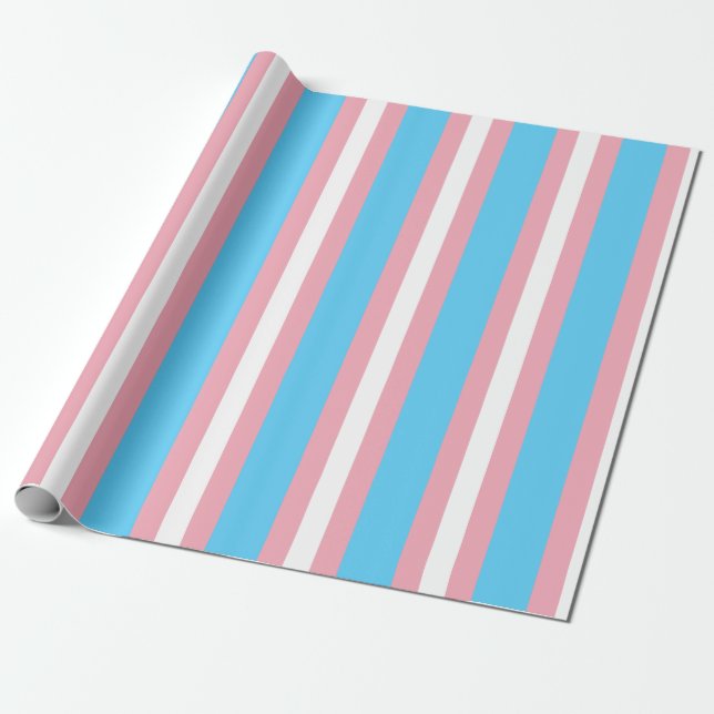 Vertikale Transgender-Pride-Markierung Geschenkpapier (Ungerollt)