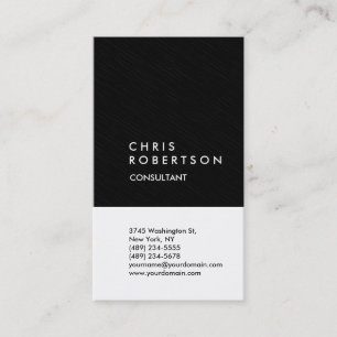 Vertikale trendy White Gray Muster Business Card Visitenkarte