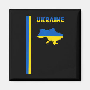 Vertikale ukrainische Flagge Magnet
