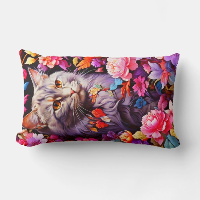 Vertikaler Katzenlumb für Katzenklumpen Lendenkissen (Vorderseite)