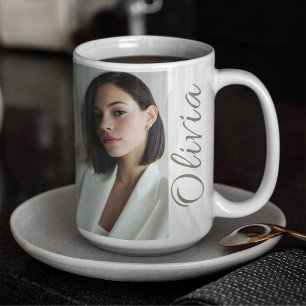 Vertikaler Moment mit Name Kaffeetasse