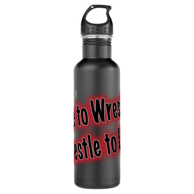 Vertikaler personalisierter Wrestling Trinkflasche (Vorderseite)