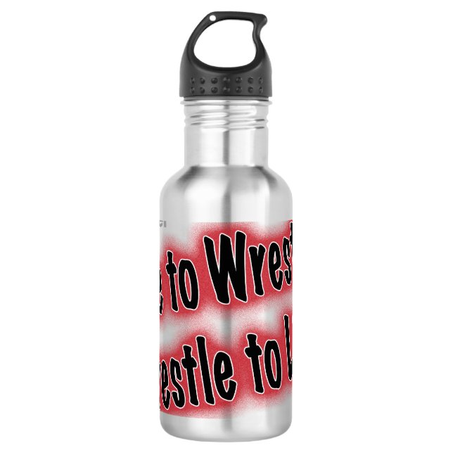 Vertikaler personalisierter Wrestling Trinkflasche (Vorderseite)