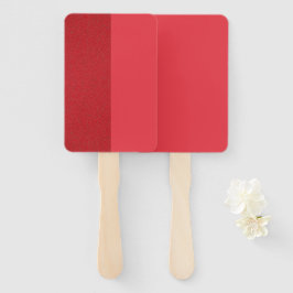 Vertikaler Split Tomato Red Rectangle Hand Fan Fächer