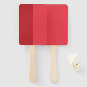 Vertikaler Split Tomato Red Rectangle Hand Fan Fächer
