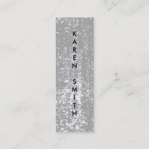 Vertikaler Text Moderner Grunge-Stil Mini Visitenkarte