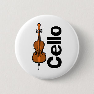 Vertikaler Text von Cello Button