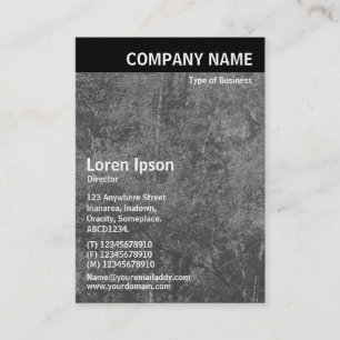 Vertikaler Titel - silberne Birken-Beschaffenheit Visitenkarte