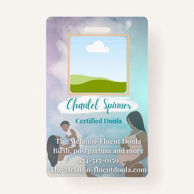 Vertikales Abzeichen Ausweis (Vorderseite)