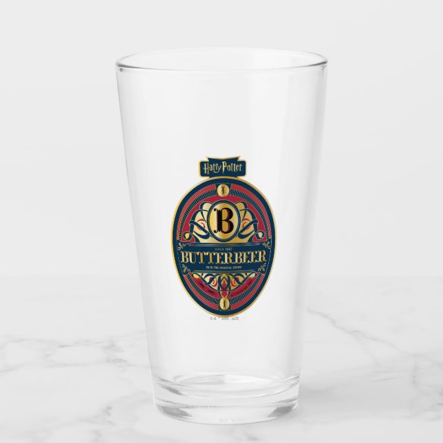 Vertikales BUTTERBEER™-Logo Glas (Vorderseite)
