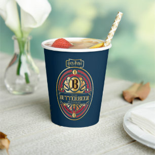 Vertikales BUTTERBEER™-Logo Pappbecher