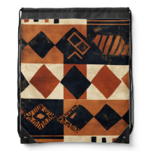 Vertikales Design mit afrikanischen Elementen