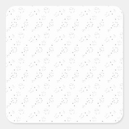 Vertikales Design Quadratischer Aufkleber
