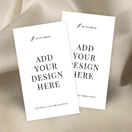 Vertikales Drucken von Visitenkarten - Design hoch Visitenkarte