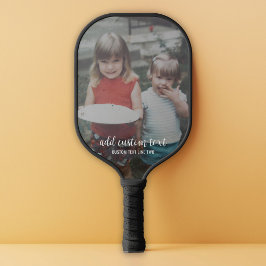 Vertikales Foto mit benutzerdefiniertem Text Moder Pickleball Schläger