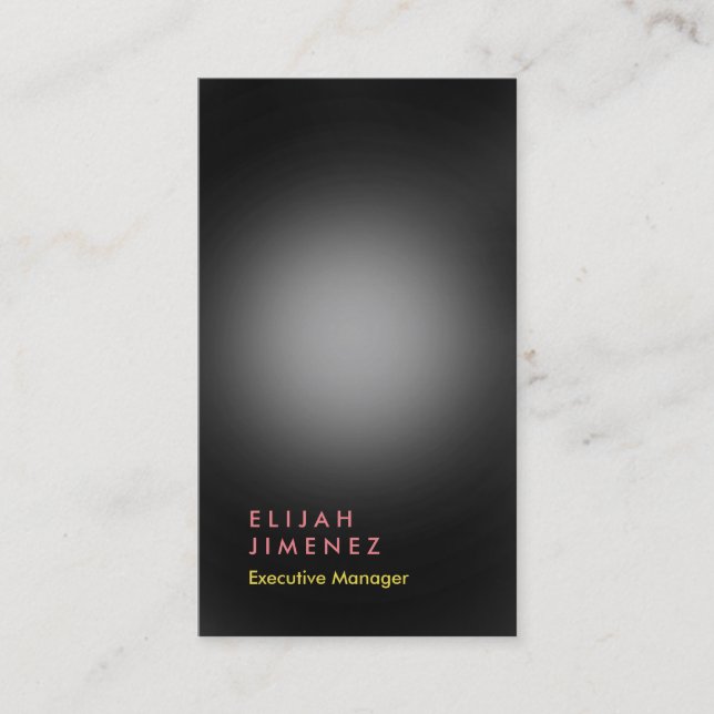 Vertikales Grau Elegant Beruflich Moderne Visitenkarte (Vorderseite)