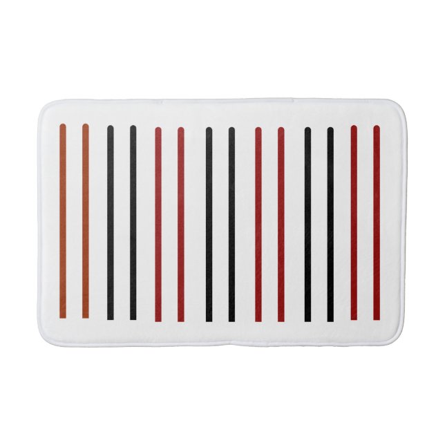 "Vertikales Linienmuster Bathmat - Sleek Minimalis Badematte (Vorderseite)