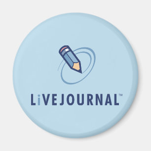 Vertikales LiveJournal-Logo Magnet