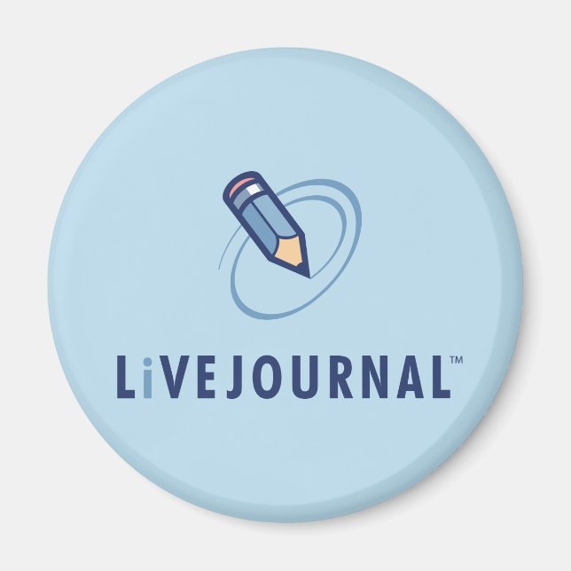 Vertikales LiveJournal-Logo Magnet (Vorne)