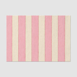 Vertikales Muster rosa und cremefarbene Streifen  Seidenpapier