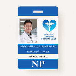 Vertikales NP, Krankenpfleger, Foto-ID Ausweis