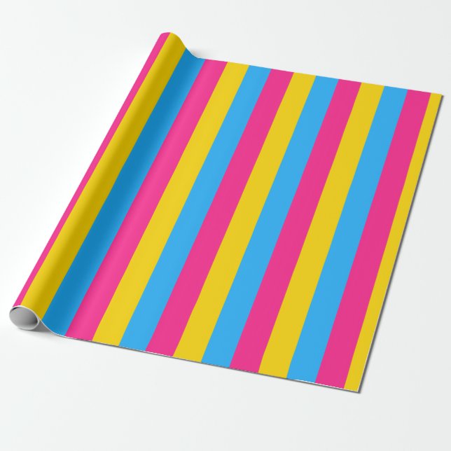 Vertikales Pansexual-Pride-Flag Geschenkpapier (Ungerollt)