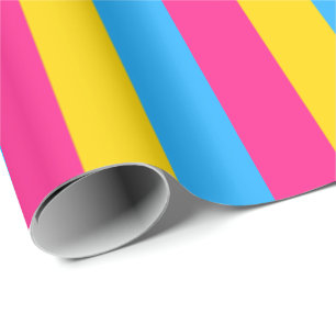 Vertikales Pansexual-Pride-Flag Geschenkpapier