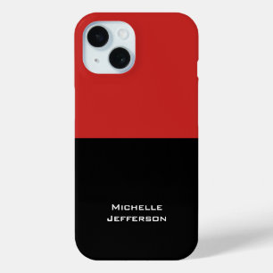 Vertikales Rot-Schwarz Abstrakt Modern Stylisch Tr Case-Mate iPhone Hülle