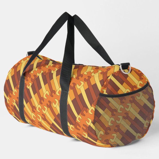 Vertikales Schraubenmuster Duffle Bag (Rechte Ecke)