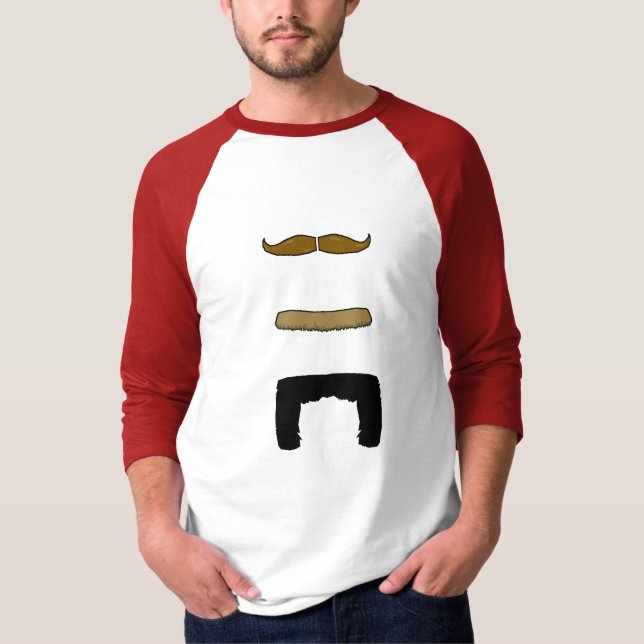 Vertikales 'Stache! T-Shirt (Vorderseite)