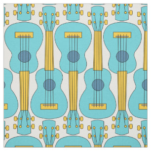 Vertikales Ukulele-Muster Stoff