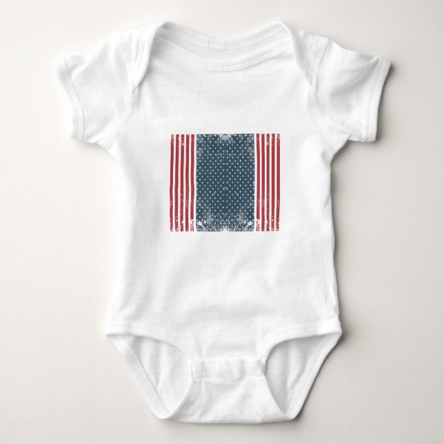 Vertikalflagge Baby Strampler (Vorderseite)