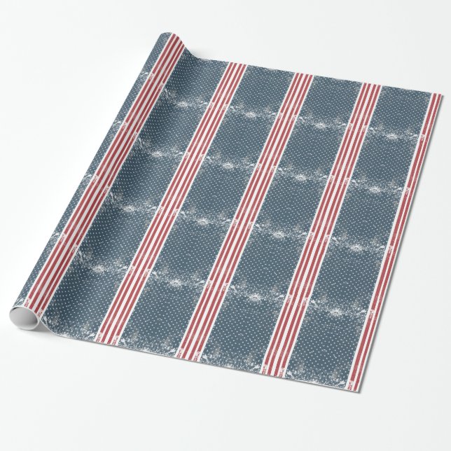 Vertikalflagge Geschenkpapier (Ungerollt)