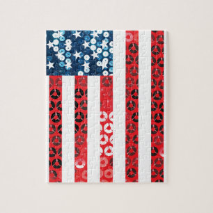 Vertikalflagge Puzzle