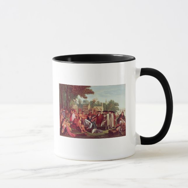 Vertrag Williams Penns mit dem amerikanischen Tasse (Rechts)