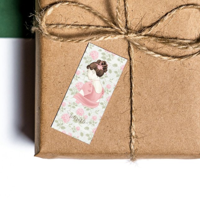 Verträglich - Jane Austen Vintages Lesezeichen Mini Visitenkarte (Von Creator hochgeladen)