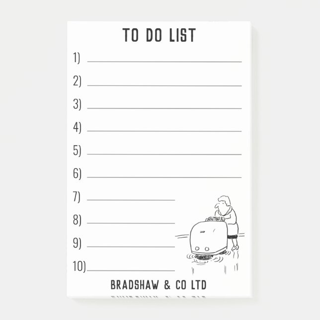 Vertragsreiniger Kommerzielle Werksreinigung Post-it Klebezettel (Vorderseite)